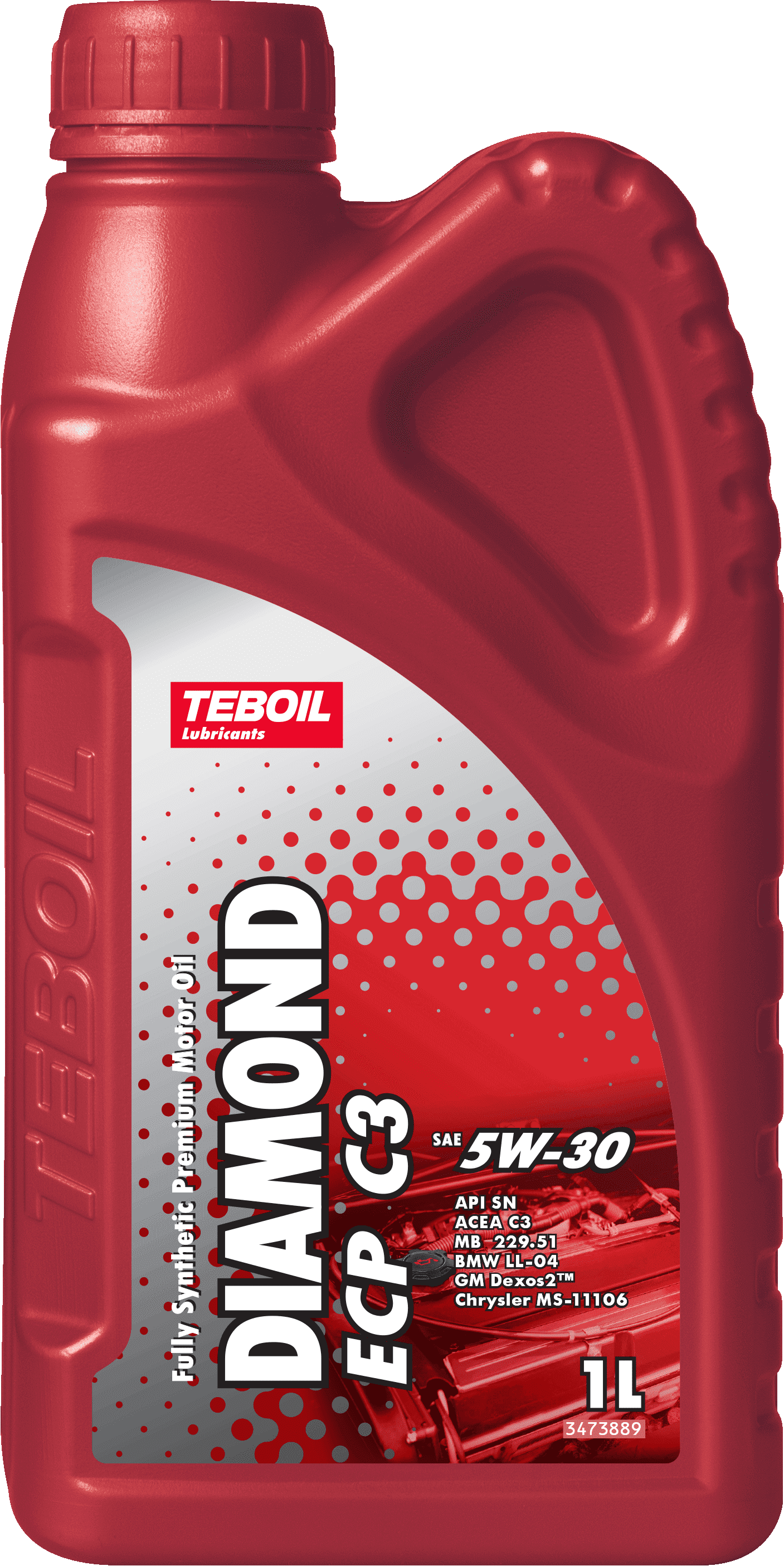 Синтетическое моторное масло TEBOIL DIAMOND ECP C3 5W-30