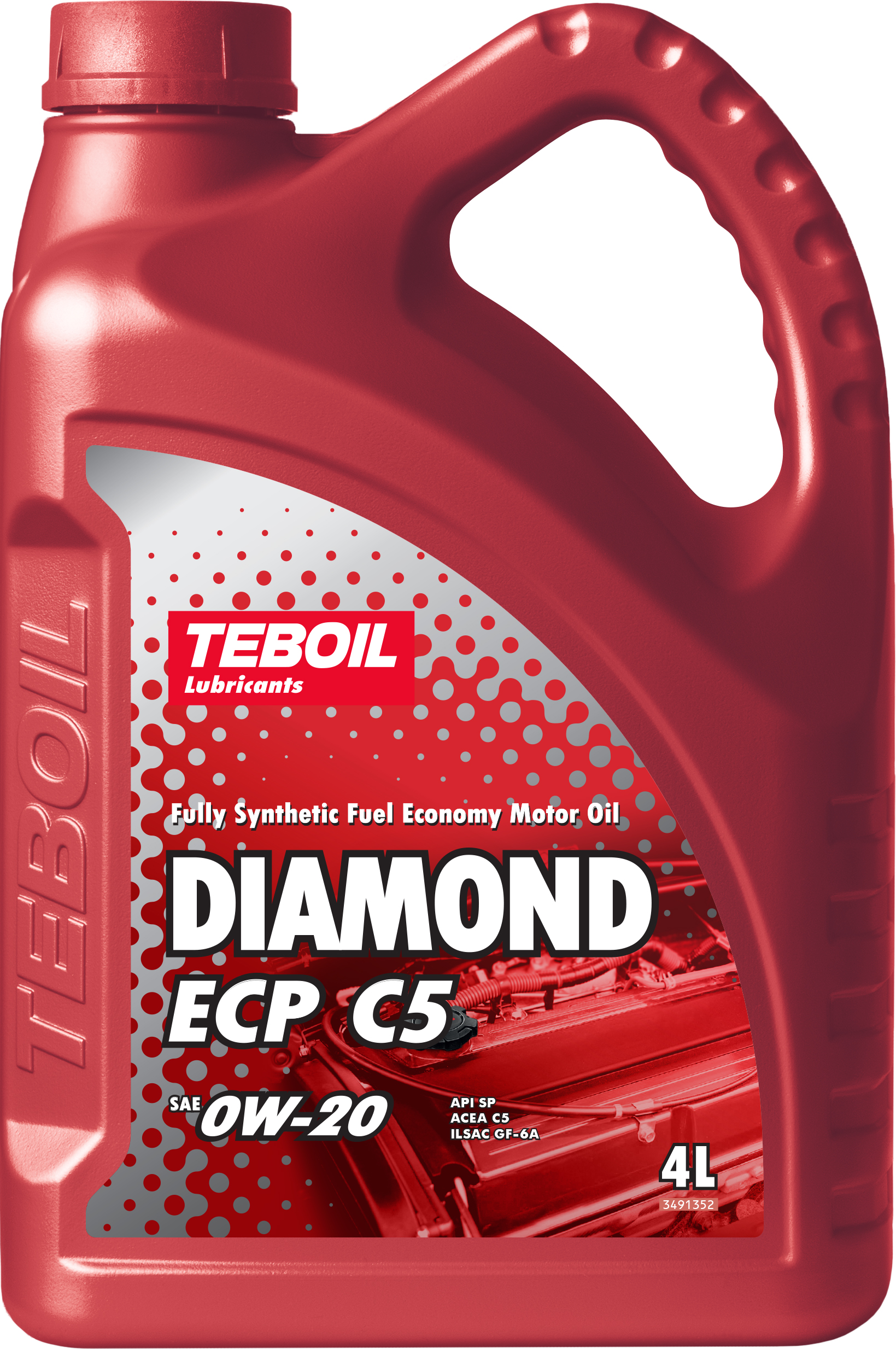 Синтетическое моторное масло TEBOIL DIAMOND ECP C5 0W-20