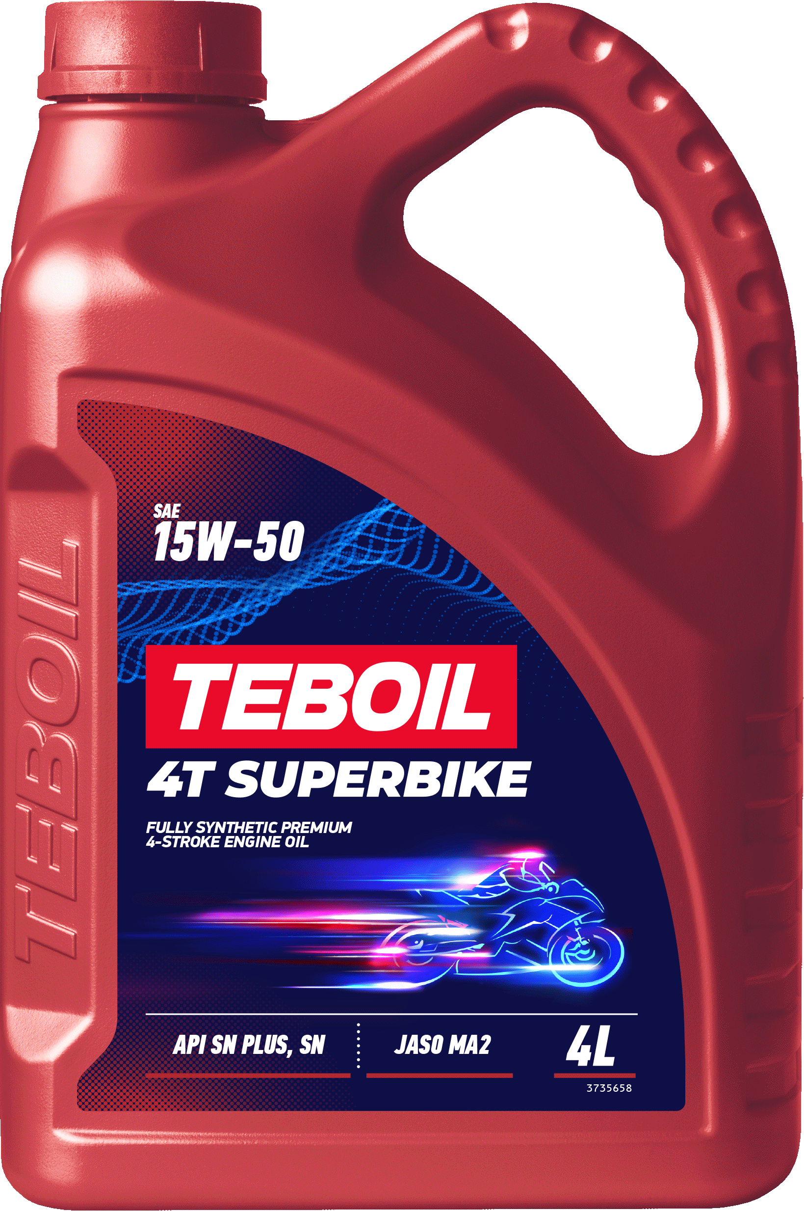 Синтетическое моторное масло TEBOIL 4T SUPERBIKE 15W-50