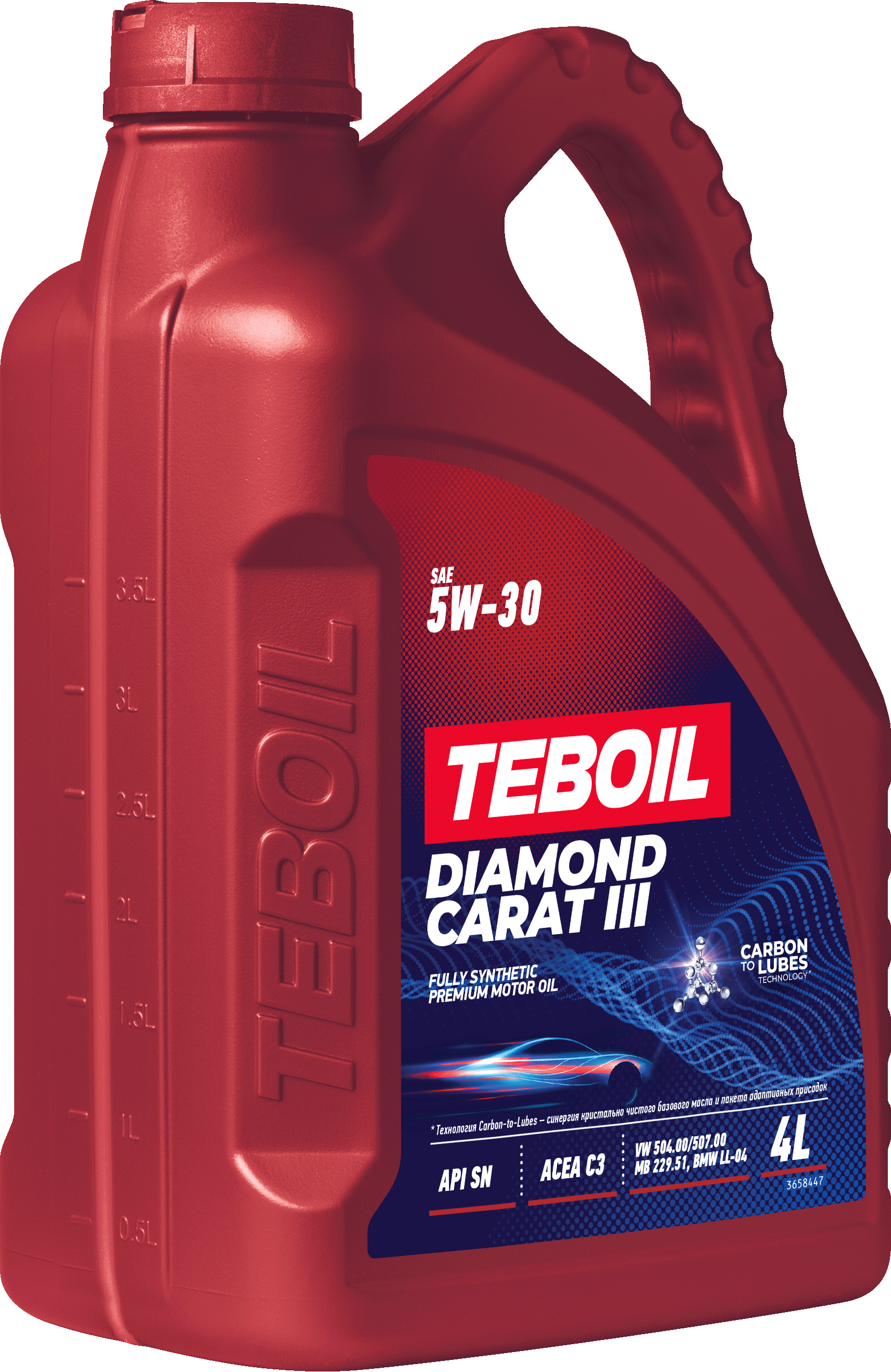Синтетическое моторное масло TEBOIL DIAMOND CARAT III 5W‑30