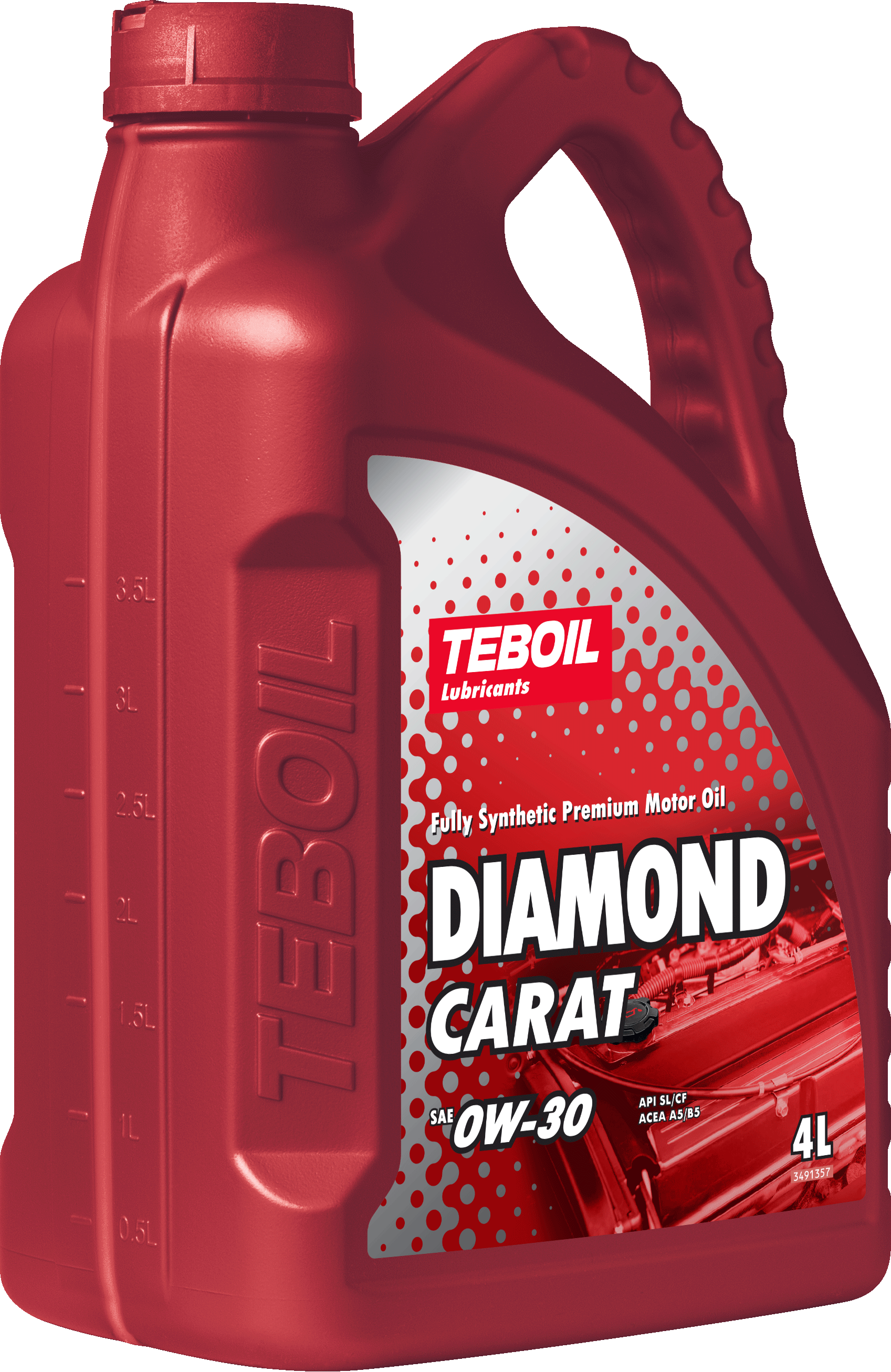 Синтетическое моторное масло TEBOIL DIAMOND CARAT 0W-30