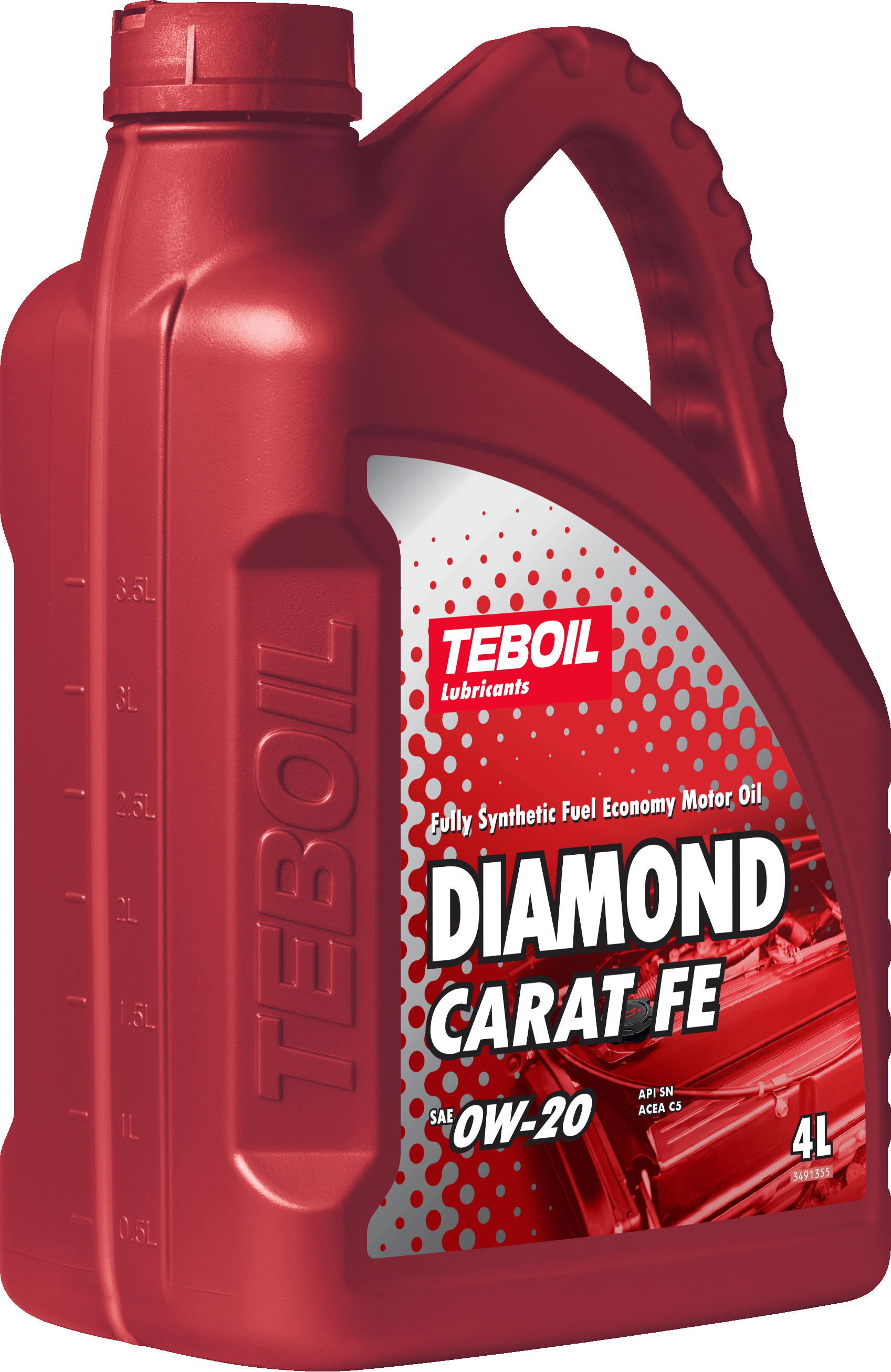 Синтетическое моторное масло TEBOIL DIAMOND CARAT FE 0W-20