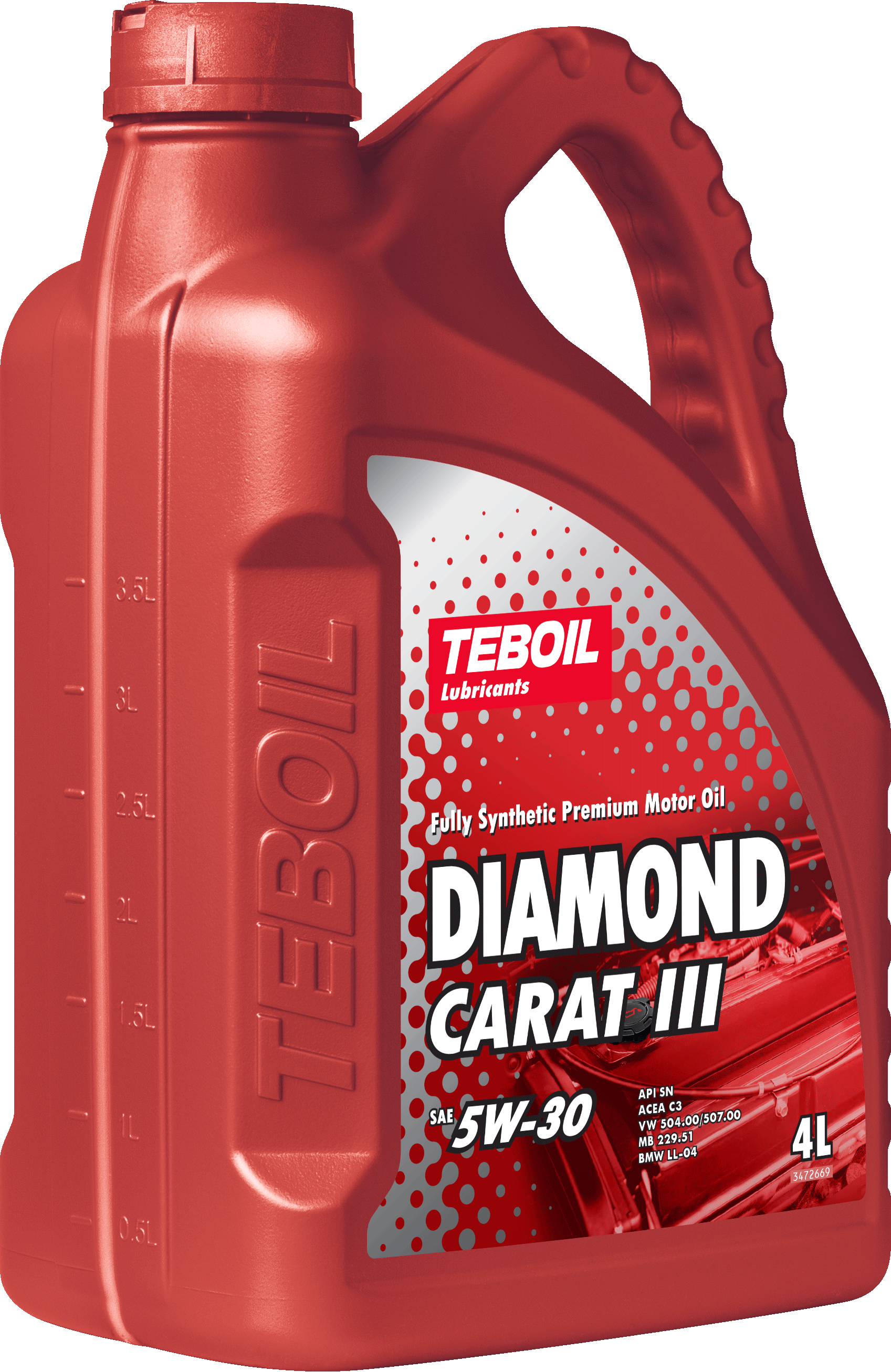 Синтетическое моторное масло TEBOIL DIAMOND CARAT III 5W‑30