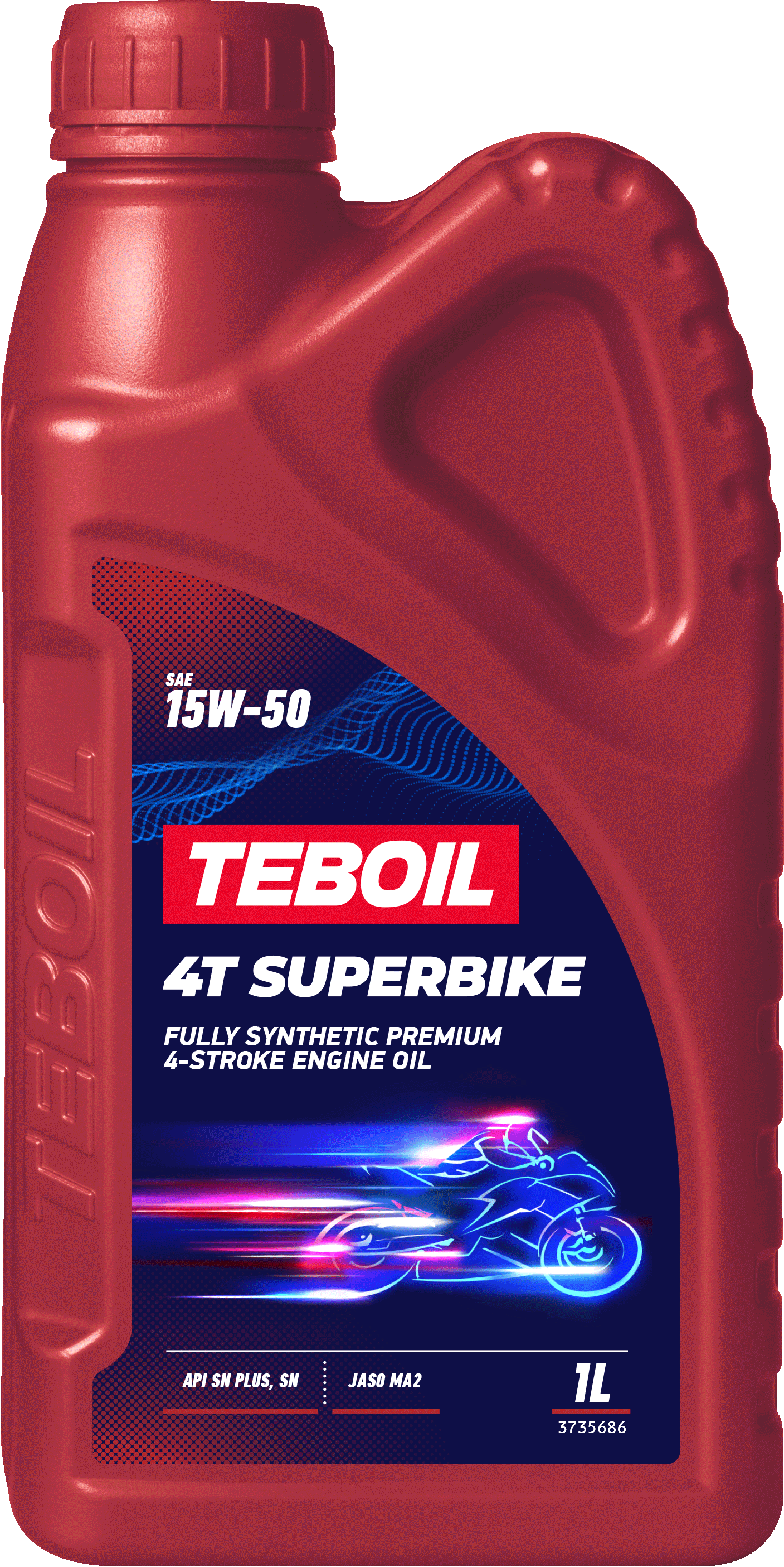 Синтетическое моторное масло TEBOIL 4T SUPERBIKE 15W-50