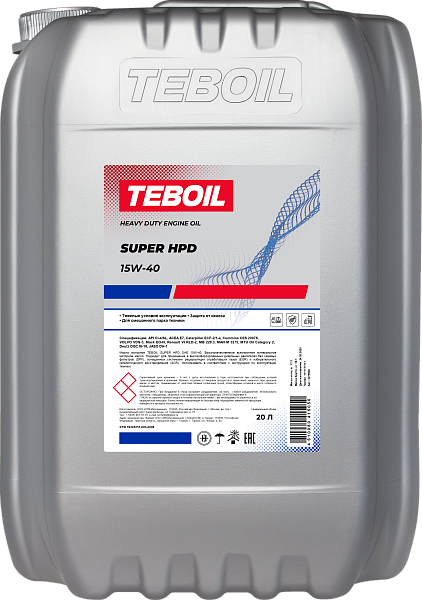 Минеральное моторное масло TEBOIL SUPER HPD 15W-40