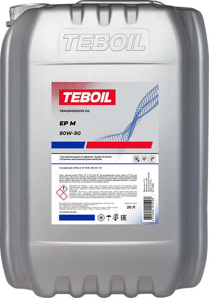 Трансмиссионное масло TEBOIL EP M 80W-90