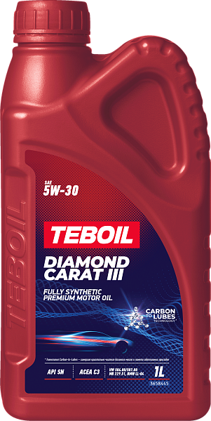 Синтетическое моторное масло TEBOIL DIAMOND CARAT III 5W‑30