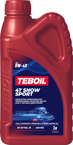 Синтетическое моторное масло TEBOIL 4T SNOW SPORT 0W-40