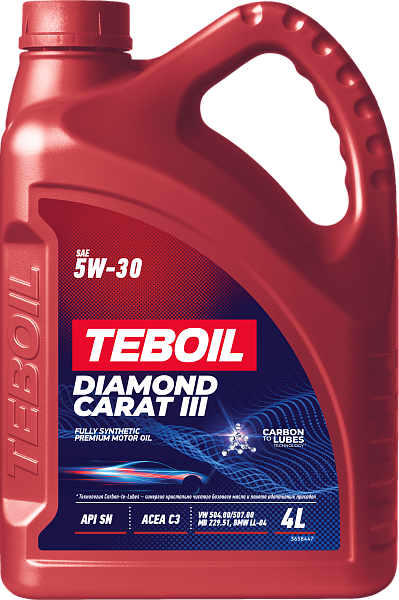 Синтетическое моторное масло TEBOIL DIAMOND CARAT III 5W‑30