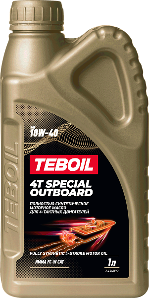 Синтетическое моторное масло TEBOIL 4T SPECIAL OUTBOARD 10W-40