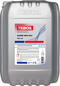 Малозольное моторное масло TEBOIL SUPER HPD ECV 10W-40