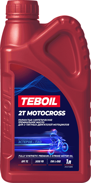 Синтетическое моторное масло TEBOIL 2T MOTOCROSS