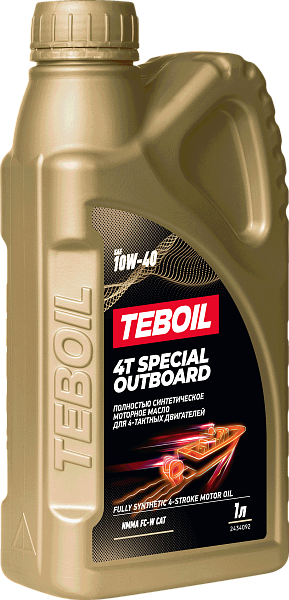 Синтетическое моторное масло TEBOIL 4T SPECIAL OUTBOARD 10W-40