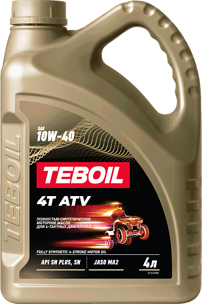 Синтетическое моторное масло TEBOIL 4T ATV 10W-40