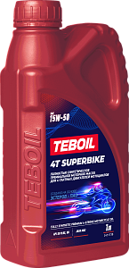 Синтетическое моторное масло TEBOIL 4T SUPERBIKE 15W-50