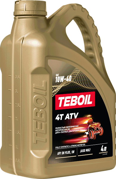 Синтетическое моторное масло TEBOIL 4T ATV 10W-40