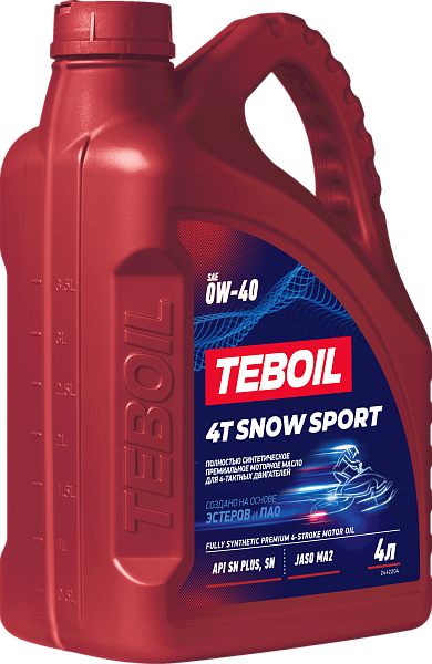 Синтетическое моторное масло TEBOIL 4T SNOW SPORT 0W-40