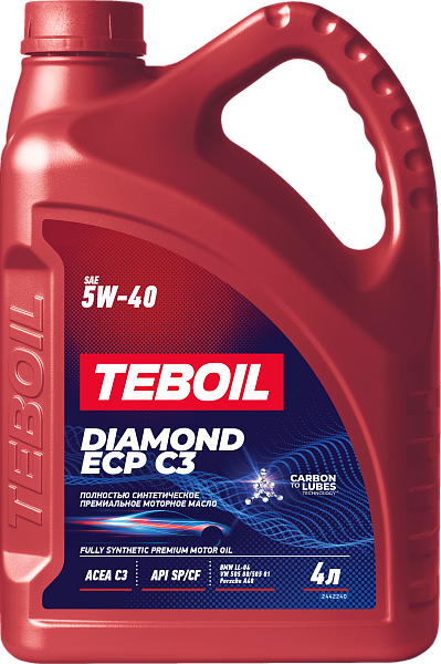 Синтетическое моторное масло TEBOIL DIAMOND CARAT ECP C3 5W-40